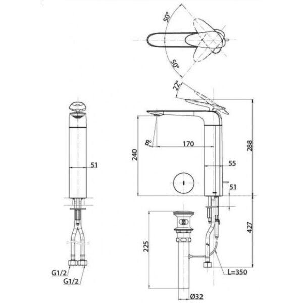 Ban Ve Voi Lavabo Toto Tlp03301a1 740x740