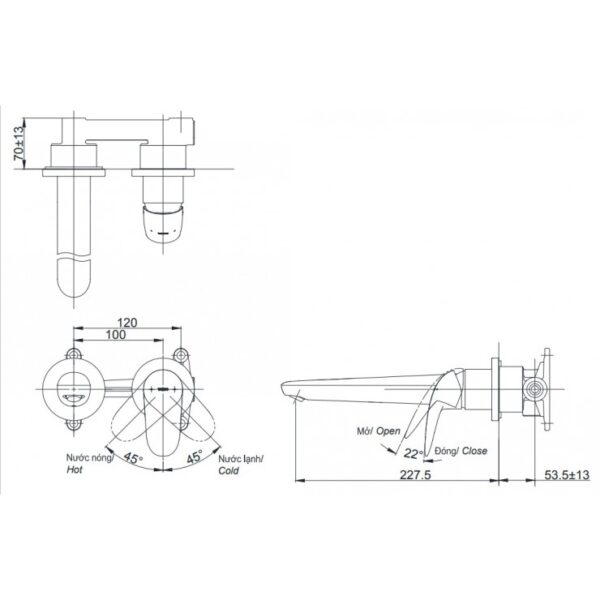 Ban Ve Voi Lavabo Toto Tls03307b