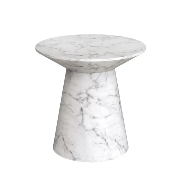 Mushroom Round Side Table D50xh50cm Marble 2 Result