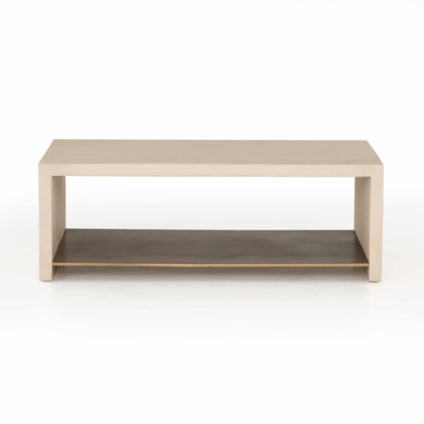 Hugo Coffee Table Parchment White 1