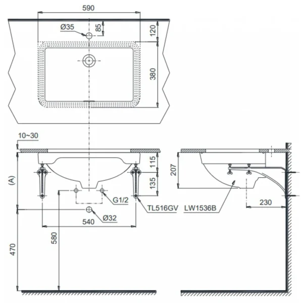 Ban Ve Lavabo Toto Lw1536v Tl516gv 1090x1090