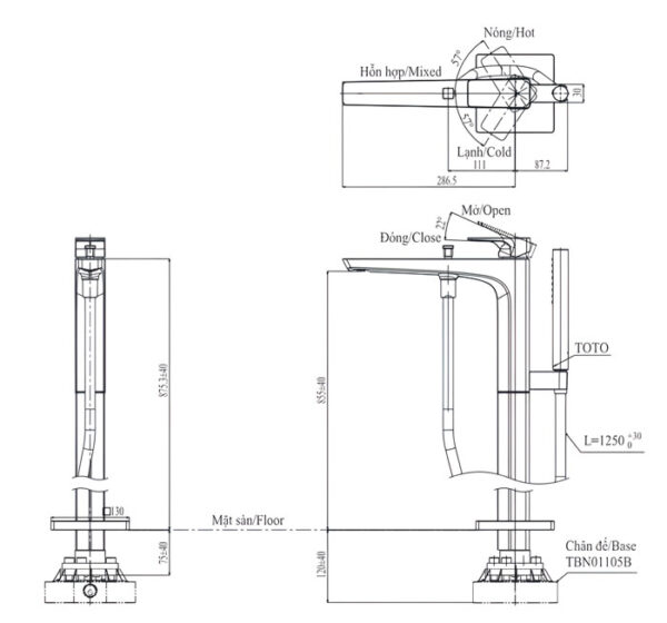 Bản Vẽ Vòi Xả Bồn Tắm Tbg07306a/tbn01105b Kèm Sen Tắm Ge